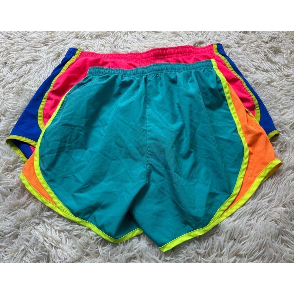 2 piece Women’s Hot Pink and Neon Green Athletic Shorts Size Extra Small and Sma - Picture 6 of 11